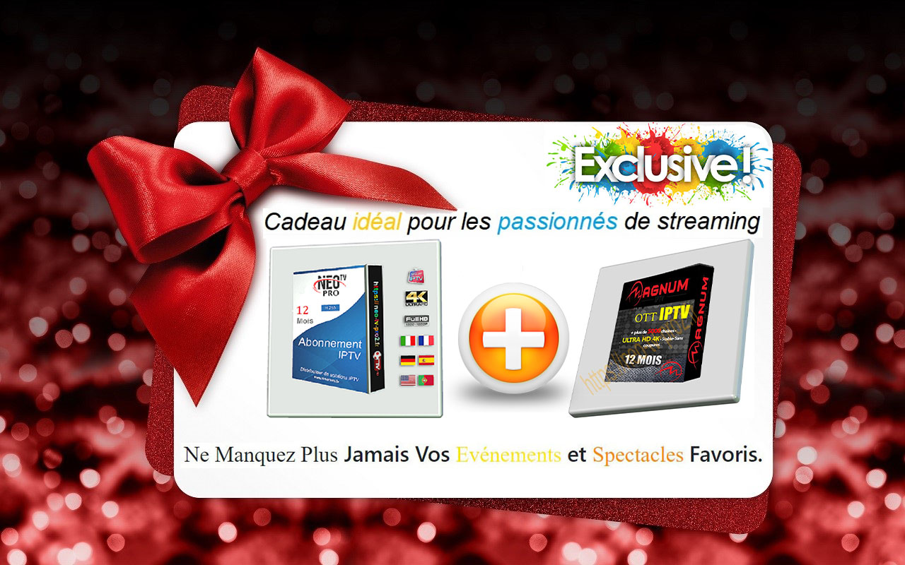 Carte Cadeau Abonnement Neox2 et Magnum-OTT : 12 Mois de Divertissement Illimité