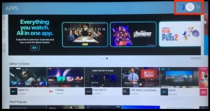Guide de configuration pour Samsung TV recherche