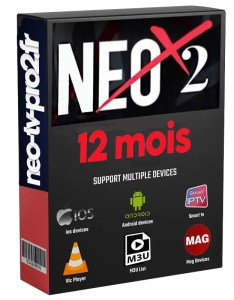  NEOX2iptv Abonnement 12 mois 