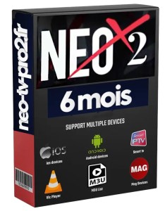NEOX2 iptv Abonnement 6 mois 