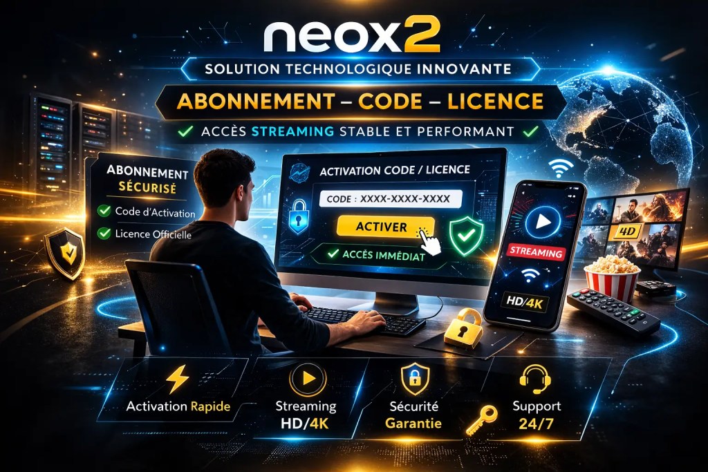 Neox2 IPTV connexion rapide